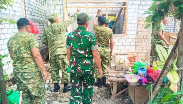 Kodim Lamongan Bangun Harapan Baru Lewat Program Rumah Tidak Layak Huni