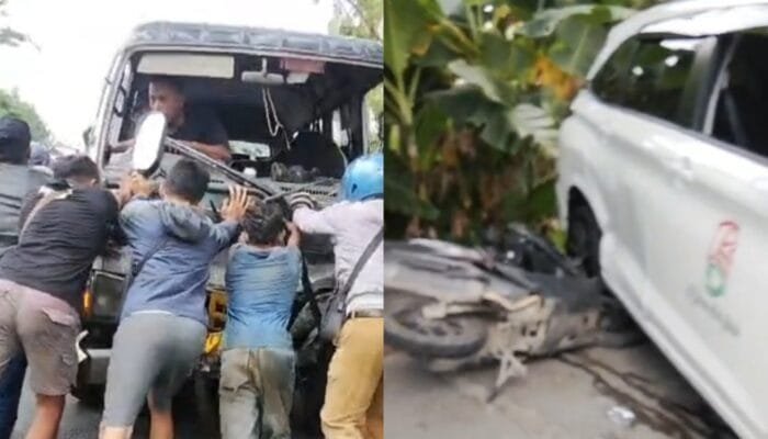 Kecelakaan Tiga Kendaraan di Dander Bojonegoro, Ini Kronologinya