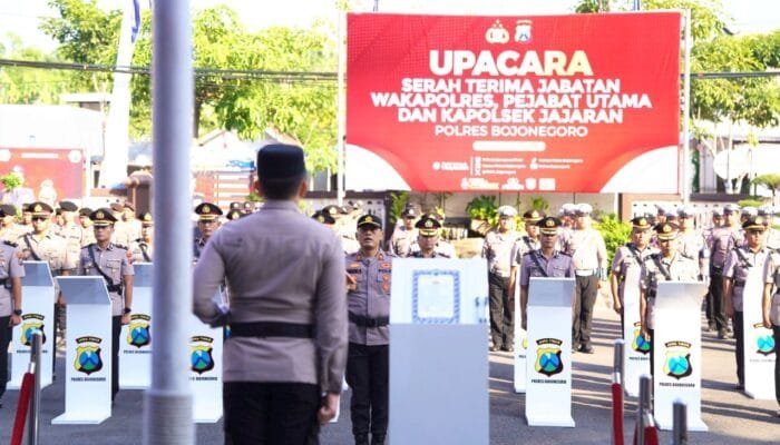 Daftar Lengkap Pejabat Baru Polres Bojonegoro Usai Sertijab 3 Juli 2026