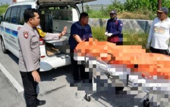 Pemotor Tewas usai Tabrakan dengan Truk di Lamongan