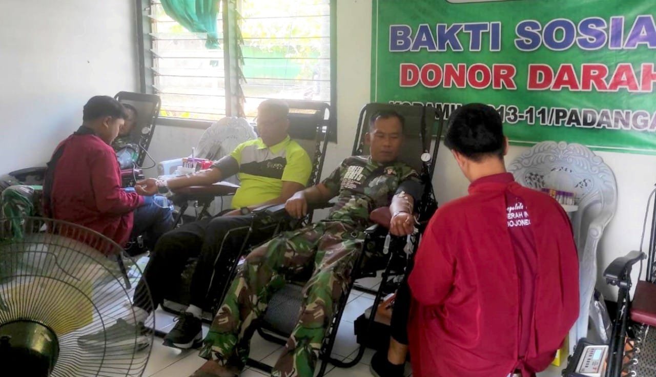 TNI dan PMI Bojonegoro Bersinergi, Donor Darah di Padangan-Malo Hasilkan 46 Kantong img 20260706 wa0022