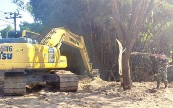 Aliran Air Makin Lancar, TMMD 129 Bojonegoro Benahi Sungai Kesongo