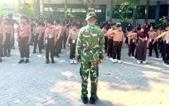 TMMD 129 Bojonegoro Hadir di Sekolah, TNI Tanamkan Disiplin dan Jiwa Kebangsaan pada Siswa