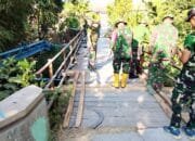 Akses Pertanian dan Sekolah Makin Mudah, TMMD 129 Bojonegoro Perbaiki Jembatan di Mundu Kesongo