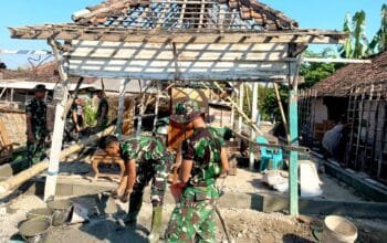 TMMD 129 Bojonegoro Bantu Warga Miliki Rumah Kokoh, Pembangunan RTLH Dimulai
