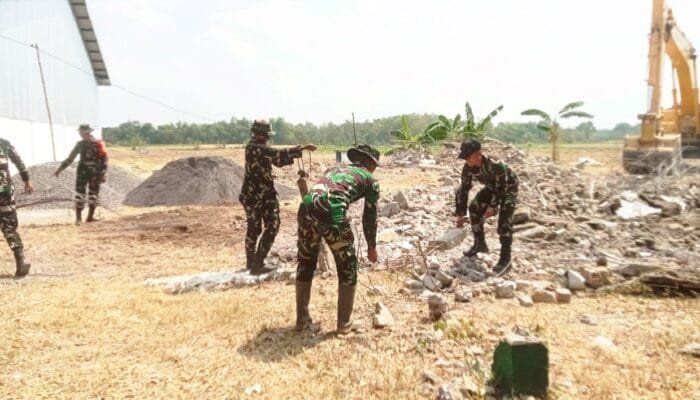 TMMD 129 Bojonegoro Hadirkan Rest Area di Kesongo, Semangat Kebersamaan Jadi Kunci Pembangunan