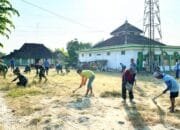 Aksi Mulia Satgas TMMD 129 Bojonegoro, Halaman Masjid Krebet Kesongo Kini Bersih dan Nyaman