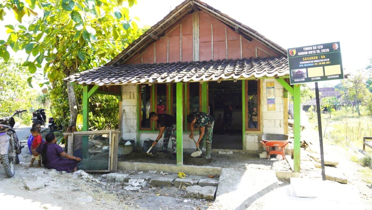 TMMD 129 Bojonegoro Hadirkan Harapan Baru, Rumah Pak Kasiman Kini Direhab img 20260721 wa0014