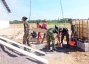 Satgas TMMD Bojonegoro Pacu Pembangunan Rest Area, Peluang Ekonomi Warga Terbuka