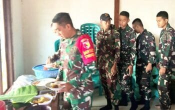 Cara Unik Satgas TMMD 129 Bojonegoro Dekatkan Diri dengan Warga, Sarapan Jadi Perekat