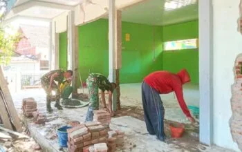 Empat Ruang Kelas SDN Kesongo 1 Disulap Satgas TMMD 129 Bojonegoro img 20260722 wa0005