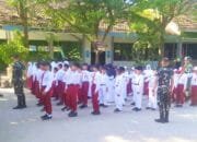 Bukan Hanya Bangun Desa, TMMD 129 Bojonegoro Bentuk Karakter Pelajar Kesongo