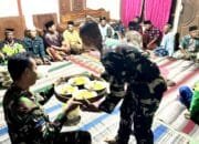 Satgas TMMD 129 Baur Bersama Warga, Hadiri Tahlilan di Dusun Mundu