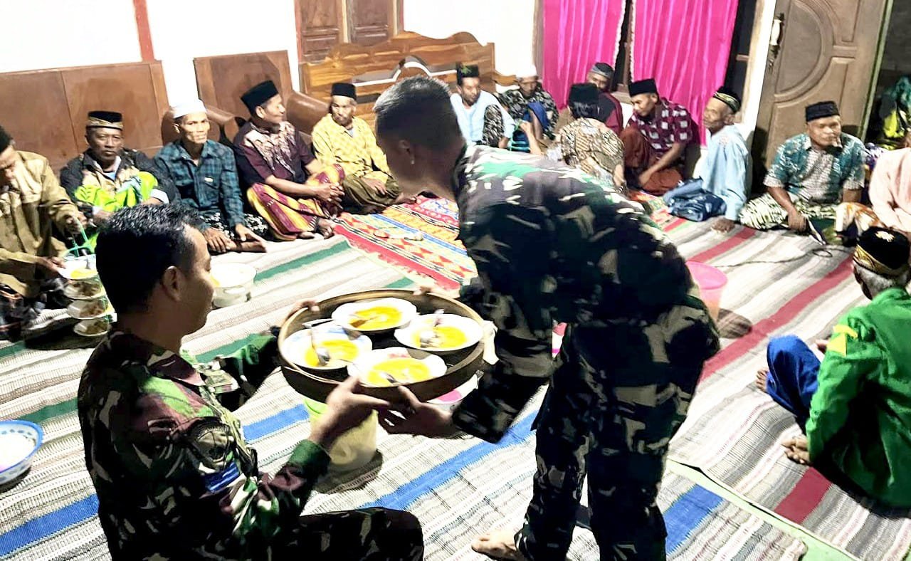 Satgas TMMD 129 Baur Bersama Warga, Hadiri Tahlilan di Dusun Mundu img 20260723 wa0022