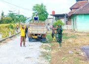 Kompaknya Satgas TMMD Bojonegoro dan Warga Kesongo Percepat Target Jalan Cor Beton