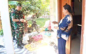 Produk Tradisional Kesongo Curi Perhatian Dansatgas TMMD 129 Bojonegoro