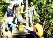 Jembatan Baru di Kesongo Resmi Dikerjakan Satgas TMMD Bojonegoro