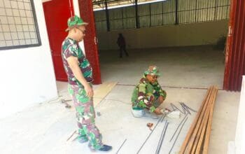 Satgas TMMD Bojonegoro Siapkan Musholla Nyaman di Rest Area Untuk Pengguna Jalan