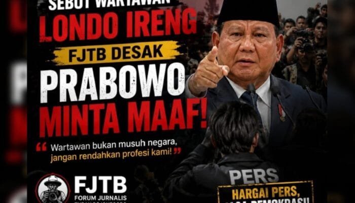 Forum Jurnalis Televisi Bojonegoro Desak Prabowo Minta Maaf Usai Sebut Wartawan Londo Ireng