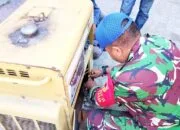 Genset Kembali Menyala, Pembangunan TMMD Bojonegoro di Kesongo Berlanjut