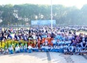 Alun-Alun Bojonegoro Dipenuhi Ribuan Guru dan Anak TK, Ada Pesan Penting untuk Generasi Emas