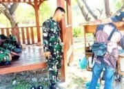 Satgas TMMD 129 Bojonegoro Borong Bakso Pak Sholeh, Pedagang Keliling Ketiban Rezeki