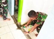 TMMD 129 Bojonegoro Pererat Kemanunggalan TNI dan Rakyat Lewat Kerja Bakti di Masjid