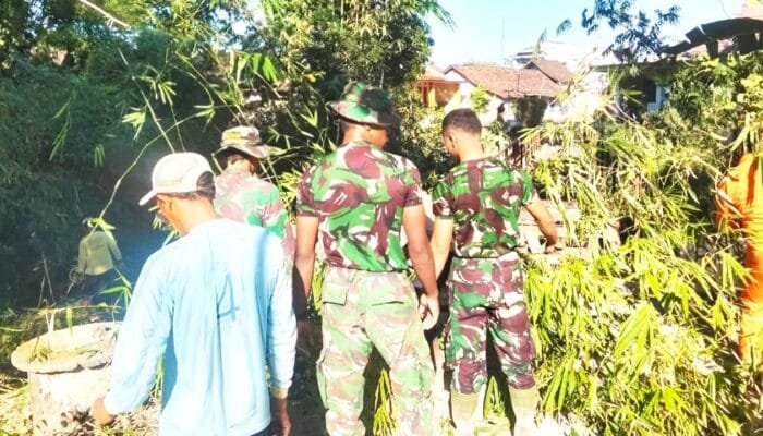 TMMD 129 Bojonegoro Tak Hanya Bangun Jalan, TNI Juga Jaga Kelestarian Sungai Kesongo