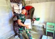 Kebersamaan TNI dan Warga Warnai Renovasi Rumah Koko Margono di TMMD 129 Bojonegoro