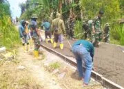 TMMD 129 Bojonegoro Bangun Jalan 490 Meter, Mobilitas Warga Kini Lebih Mudah