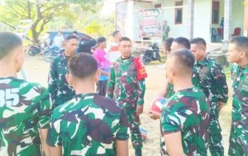 Turnamen Voli Antar Dusun Jadi Ajang Satukan TNI dan Warga di TMMD 129 Bojonegoro