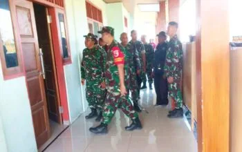 Dansatgas TMMD Bojonegoro Perkuat Soliditas Personel Lewat Kunjungan Posko