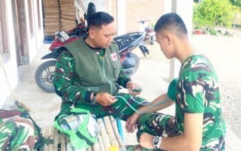 Bangun Desa Tanpa Henti, Satgas TMMD 129 Bojonegoro Rutin Periksa Kondisi Personel
