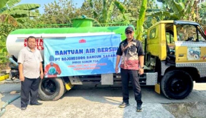 Kepedulian PT BBS untuk Warga Bojonegoro, Air Bersih Mengalir ke Kawengan