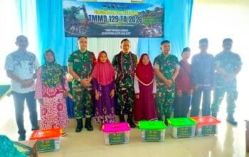 Tim Wasev TMMD 129 Bojonegoro Salurkan Sembako, Warga Kesongo: Sangat Membantu Kami