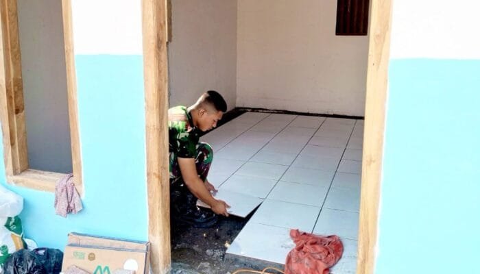 TMMD 129 Bojonegoro Hadirkan Harapan Baru, Rumah Ibu Tini Kini Lebih Bersih dan Sehat