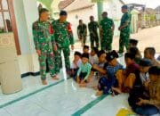 TMMD Bojonegoro Pererat Kemanunggalan TNI dan Rakyat, Satgas Akrab dengan Anak-Anak Desa Kesongo