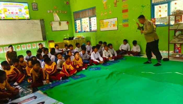 TMMD ke-129 Bojonegoro Perkuat Generasi Tangguh, Tagana Ajarkan Mitigasi Bencana di Sekolah