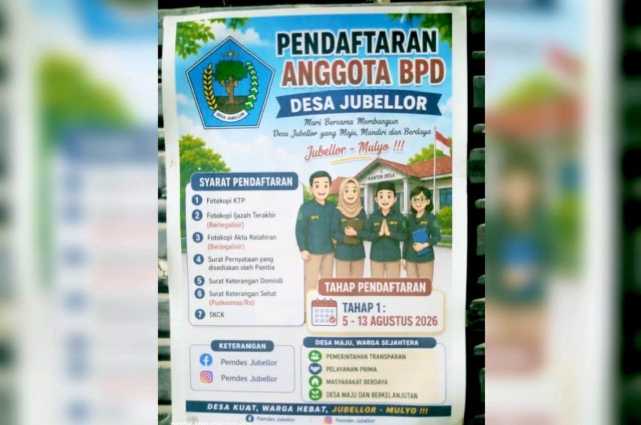 Ingin Jadi Anggota BPD, Ini Jadwal dan Persyaratan di Desa Jubellor Sugio Lamongan img 20260805 wa0025
