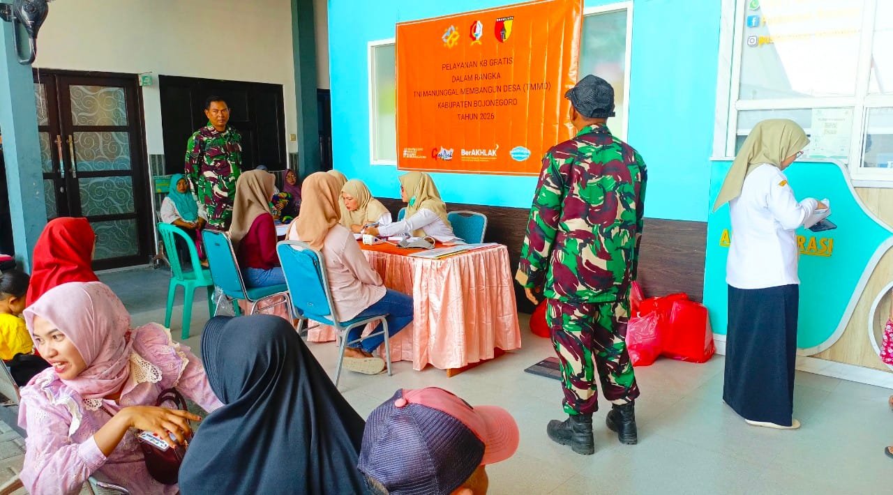 TMMD ke-129 Bojonegoro Perkuat Kesehatan Masyarakat, Safari KB Gratis Disambut Antusias Warga img 20260806 wa0037