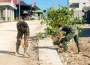 TNI dan Warga Kompak, Drainase TMMD 129 Bojonegoro Dikebut