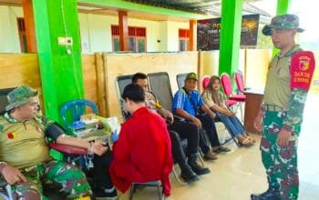 Stok Darah Terbatas, TMMD Bojonegoro Bergerak Bersama PMI