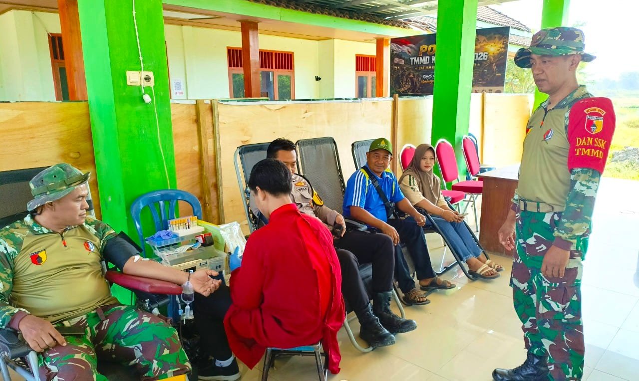 Stok Darah Terbatas, TMMD Bojonegoro Bergerak Bersama PMI img 20260808 wa0042