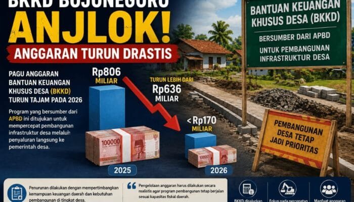 BKKD Bojonegoro Turun Drastis, dari Rp806 Miliar Jadi Rp170 Miliar