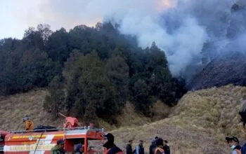 Tiga Helikopter BNPB Bombardir Titik Api Kebakaran Hutan dan Lahan Bromo, Jemplang Malang Aman