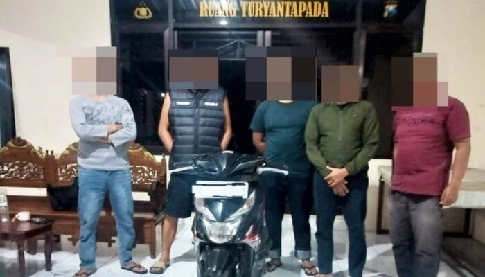 Nekat Curi Motor di Sawah, Pelaku Dibekuk Polisi Malang
