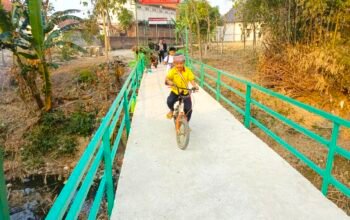 Wajah Baru Jembatan Brang Etan, Hasil TMMD Bojonegoro Mulai Dirasakan Warga