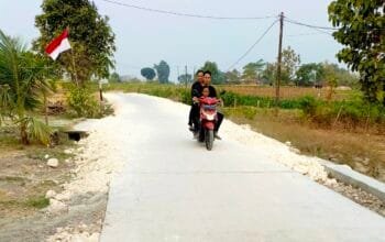 Warga Senang, Jalan Cor Kedungpandan Rampung Lewat TMMD Bojonegoro