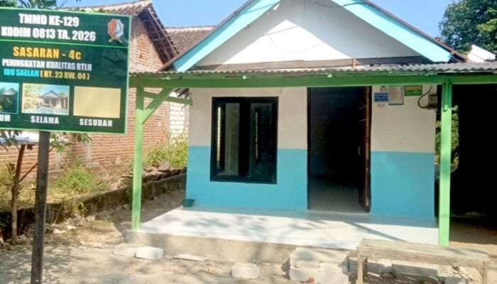 Wajah 9 Rumah Warga Kesongo Berubah, Hasil Rehab TMMD Bojonegoro Bikin Kagum