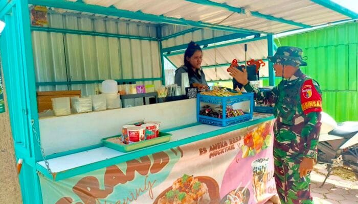 UMKM Kesongo Mulai Tempati Booth Container, Langkah Baru Penataan Rest Area TMMD ke 129 Bojonegoro